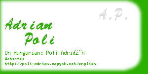 adrian poli business card